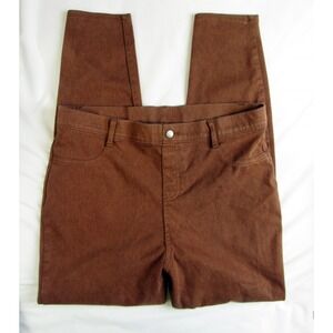 Time and Tru Leggings Rusty Brown Stretch High Rise Pull On Women's Size L 12-14